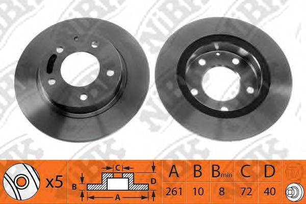 NIBK RN1062 гальмівний диск