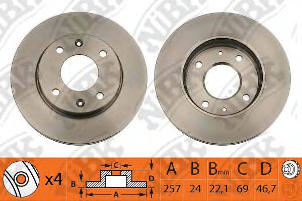 NIBK RN1230 гальмівний диск