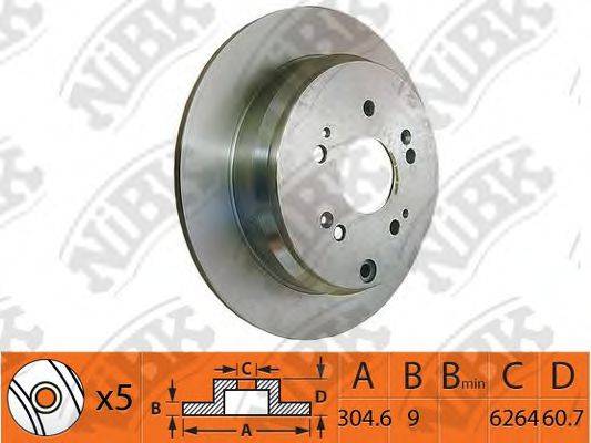 NIBK RN1259 гальмівний диск
