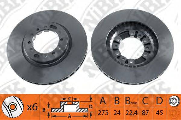 NIBK RN1297 гальмівний диск