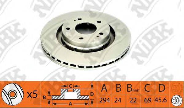 NIBK RN1403 гальмівний диск