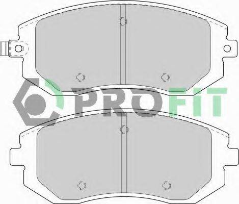 PROFIT 50001639 Комплект гальмівних колодок, дискове гальмо