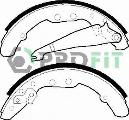 PROFIT 50010409 Комплект гальмівних колодок