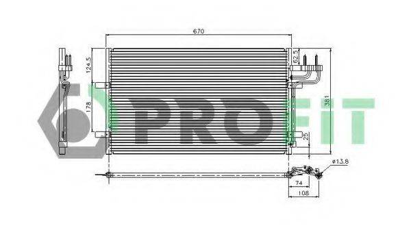PROFIT PR2537C1 Конденсатор, кондиціонер