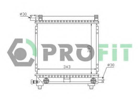 PROFIT PR3524A5 Радіатор, охолодження двигуна