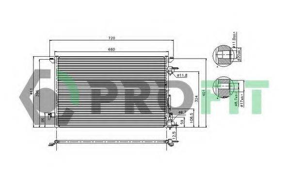 PROFIT PR5081C1 Конденсатор, кондиціонер