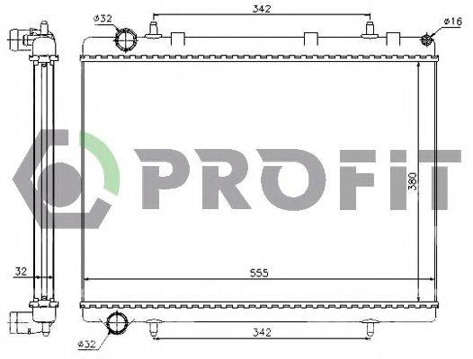 PROFIT PR0523A1 Радіатор, охолодження двигуна