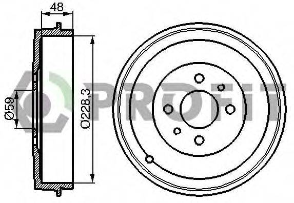 PROFIT 50200017 Гальмівний барабан