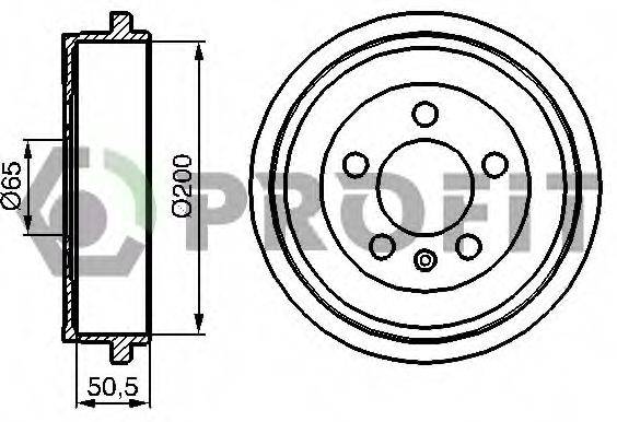 PROFIT 50200077 Гальмівний барабан