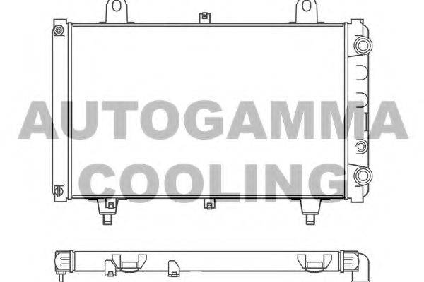 AUTOGAMMA 100174 Радіатор, охолодження двигуна