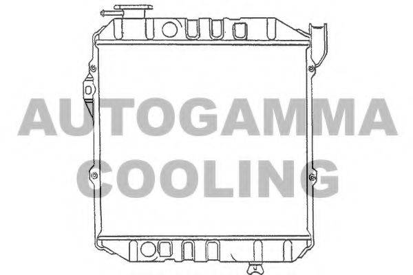AUTOGAMMA 100240 Радіатор, охолодження двигуна