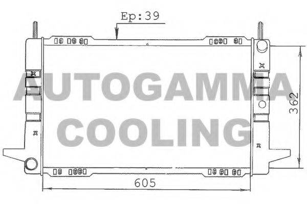 AUTOGAMMA 100365 Радіатор, охолодження двигуна