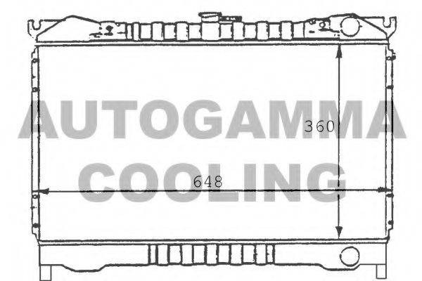 AUTOGAMMA 100603 Радіатор, охолодження двигуна