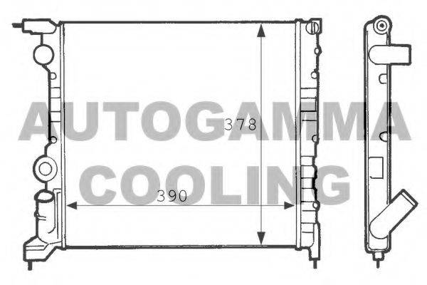 AUTOGAMMA 100850 Радіатор, охолодження двигуна