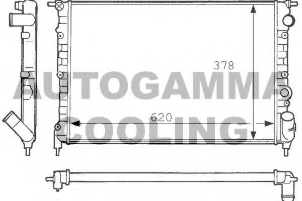 AUTOGAMMA 100870 Радіатор, охолодження двигуна