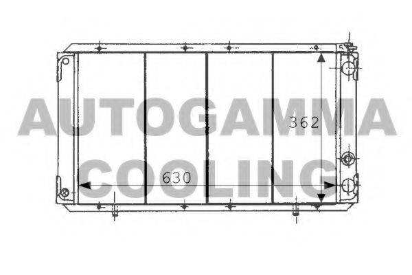 AUTOGAMMA 100914 Радіатор, охолодження двигуна