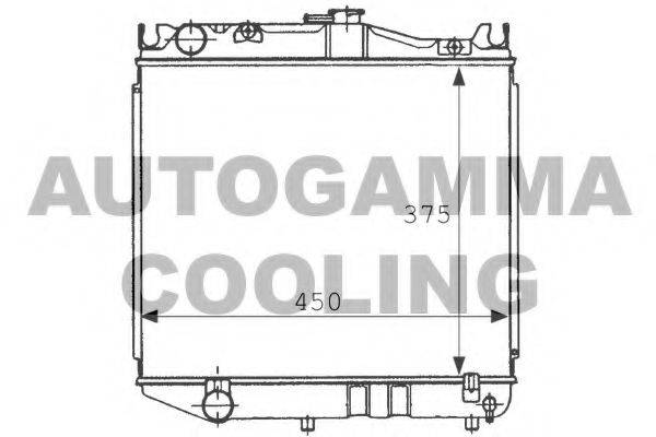 AUTOGAMMA 101000 Радіатор, охолодження двигуна