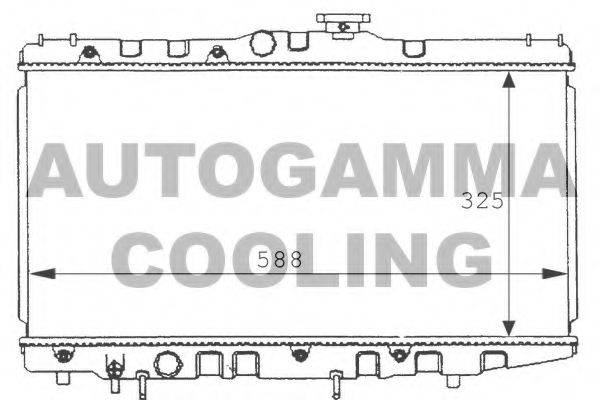 AUTOGAMMA 101017 Радіатор, охолодження двигуна