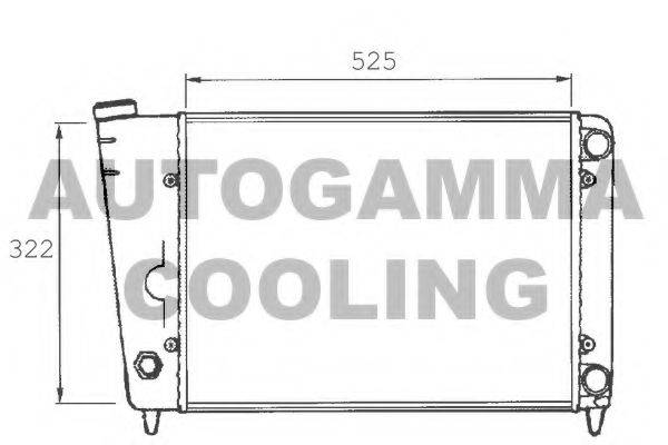 AUTOGAMMA 101048 Радіатор, охолодження двигуна