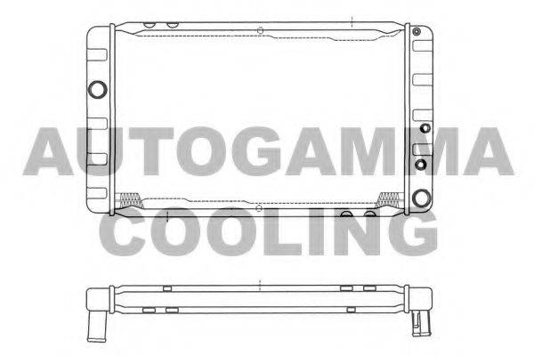 AUTOGAMMA 101102 Радіатор, охолодження двигуна