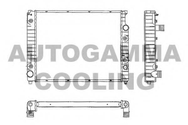 AUTOGAMMA 101208 Радіатор, охолодження двигуна