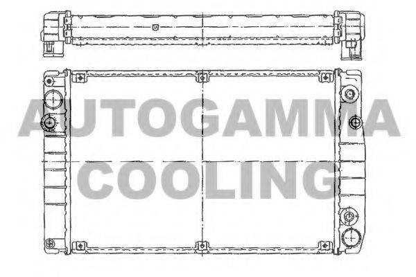 AUTOGAMMA 101238 Радіатор, охолодження двигуна