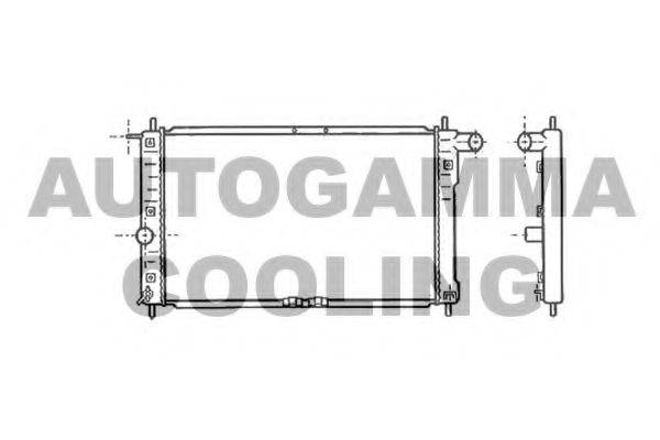 AUTOGAMMA 102049 Радіатор, охолодження двигуна