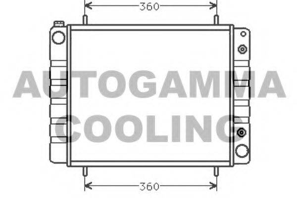 AUTOGAMMA 102290 Радіатор, охолодження двигуна