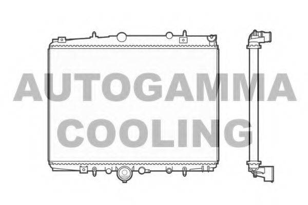 AUTOGAMMA 102858 Радіатор, охолодження двигуна