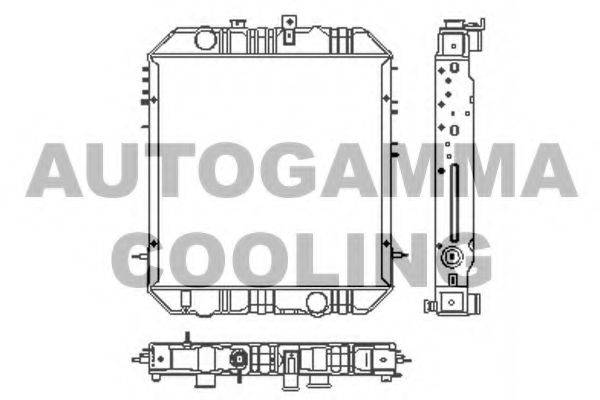 AUTOGAMMA 102926 Радіатор, охолодження двигуна