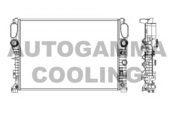 AUTOGAMMA 103339 Радіатор, охолодження двигуна