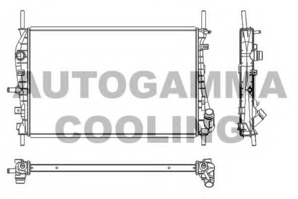 AUTOGAMMA 103653 Радіатор, охолодження двигуна