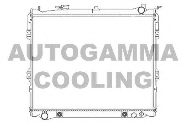 AUTOGAMMA 103804 Радіатор, охолодження двигуна