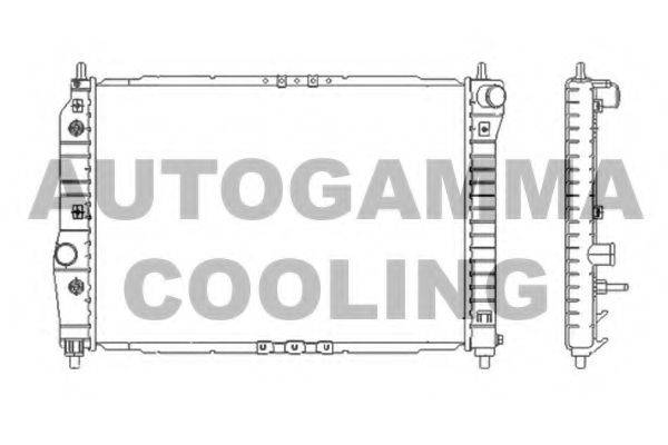 AUTOGAMMA 103951 Радіатор, охолодження двигуна