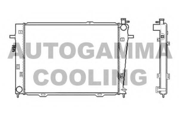 AUTOGAMMA 104010 Радіатор, охолодження двигуна