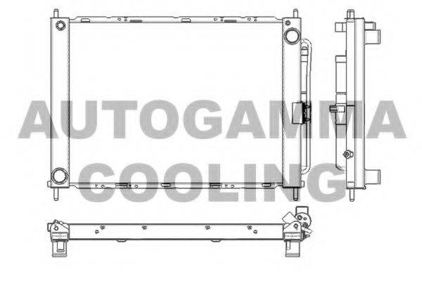 AUTOGAMMA 104017B Радіатор, охолодження двигуна