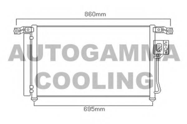 AUTOGAMMA 104099 Конденсатор, кондиціонер