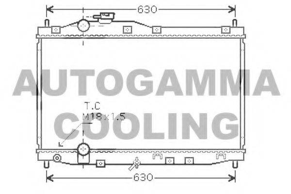 AUTOGAMMA 104265 Радіатор, охолодження двигуна