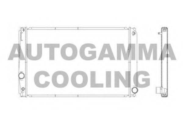 AUTOGAMMA 104428 Радіатор, охолодження двигуна