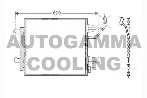AUTOGAMMA 104459 Конденсатор, кондиціонер
