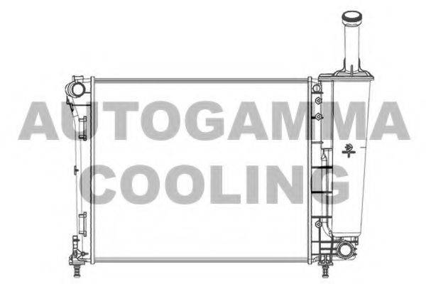 AUTOGAMMA 104618 Радіатор, охолодження двигуна