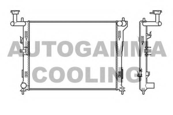 AUTOGAMMA 105047 Радіатор, охолодження двигуна
