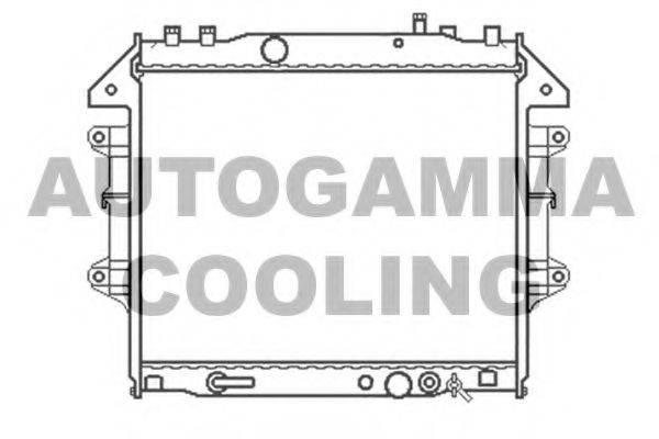 AUTOGAMMA 105417 Радіатор, охолодження двигуна