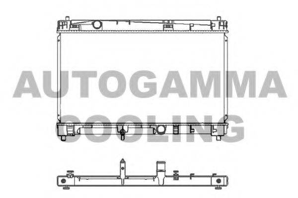 AUTOGAMMA 105702 Радіатор, охолодження двигуна