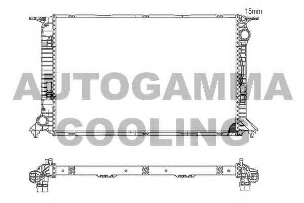 AUTOGAMMA 105984 Радіатор, охолодження двигуна