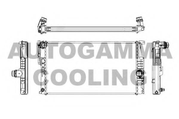AUTOGAMMA 107160 Радіатор, охолодження двигуна