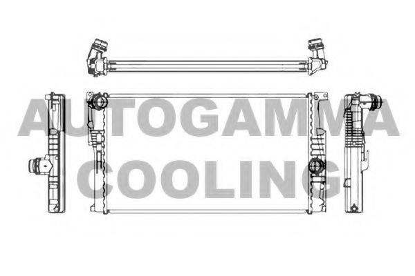 AUTOGAMMA 107161 Радіатор, охолодження двигуна