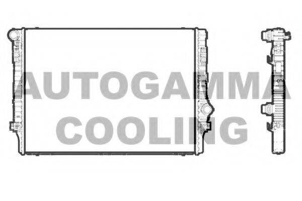 AUTOGAMMA 107201 Радіатор, охолодження двигуна
