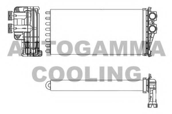 AUTOGAMMA 107261 Теплообмінник, опалення салону