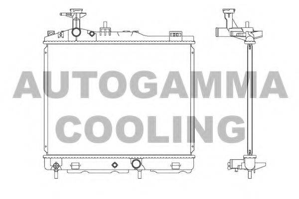 AUTOGAMMA 107365 Радіатор, охолодження двигуна